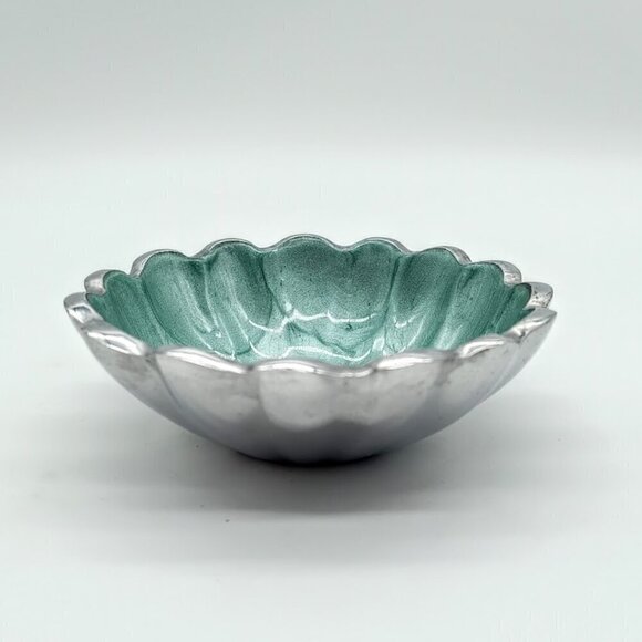 Julia Knight Aqua Peony 4-Inch Petite Bowl - Picture 3 of 5